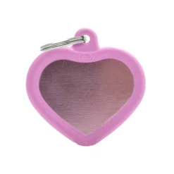 Ταυτότητα Σκύλου My Family Hushtags Alluminium Καρδιά Ροζ