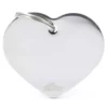 Ταυτότητα Σκύλου My Family Basic Silver Heart Large Tag 4x2cm