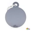 Ταυτότητα Σκύλου My Family Basic Grey Round Large Tag 4x3cm