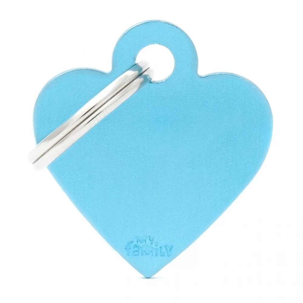 Ταυτότητα Σκύλου My Family Basic Light Blue Small Heart 3x2cm 2 Ταυτότητα Σκύλου My Family Basic Light Blue Small Heart 3x2cm - Image 2