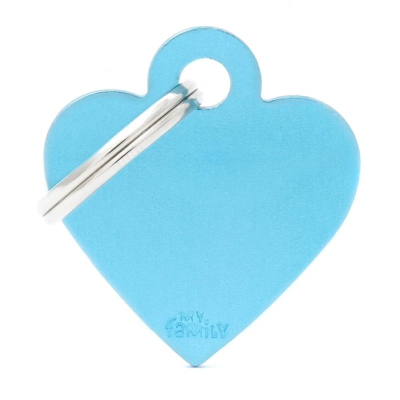 Ταυτότητα Σκύλου My Family Basic Light Blue Small Heart 3x2cm 1 Ταυτότητα Σκύλου My Family Basic Light Blue Small Heart 3x2cm