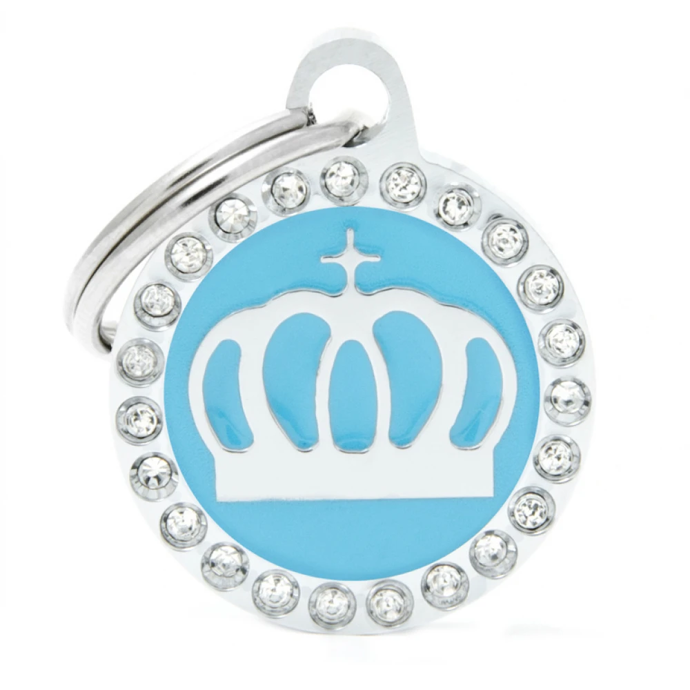 Ταυτότητα Σκύλου My Family Κορώνα Γαλάζια Small 2x2cm 2 Ταυτότητα Σκύλου My Family Κορώνα Γαλάζια Small 2x2cm - Image 2