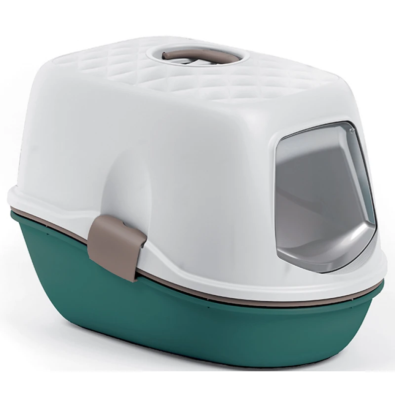 Stefanplast Τουαλέτα Γάτας Furba Top Chic 59 X 39 X 42 Cm με Σύστημα Εύκολου Καθαρισμού Πετρόλ 1 Stefanplast Τουαλέτα Γάτας Furba Top Chic 59 X 39 X 42 Cm με Σύστημα Εύκολου Καθαρισμού Πετρόλ