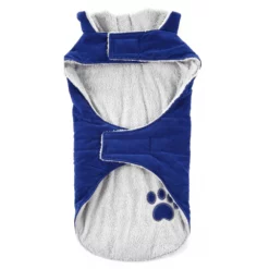 OEM Αντιανεμικό μπουφάν Σκύλου διπλής όψης με επένδυση Μπλε - Λευκό Medium 30cm -Προμήθειες Για Κατοικίδια Κατάστημα πωλήσεων IMG 0179B 1000x1000h