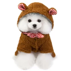 OEM Ρουχαλάκι Teddy Bear Head Hoodie Brown