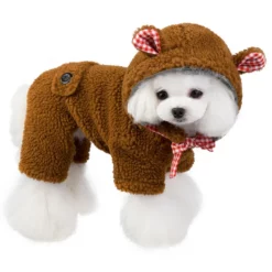 OEM Ρουχαλάκι Teddy Bear Head Hoodie Brown -Προμήθειες Για Κατοικίδια Κατάστημα πωλήσεων IMG 0358BR 1000x1000w