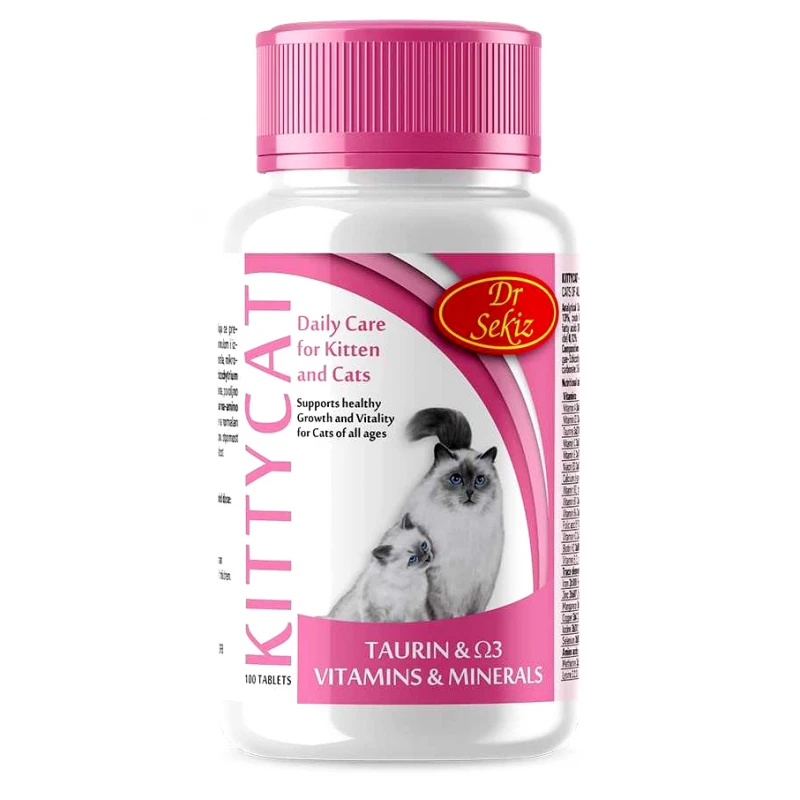 Kitty Cat συμπλήρωμα διατροφής για γάτες με Λυσίνη και ταυρίνη 100tabs 1 Kitty Cat συμπλήρωμα διατροφής για γάτες με Λυσίνη και ταυρίνη 100tabs