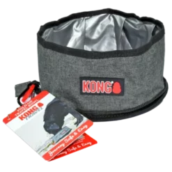 Kong Fold-up Travel Bowl Αναδιπλούμενα Μπολάκια Σετ 2 Τεμαχίων -Προμήθειες Για Κατοικίδια Κατάστημα πωλήσεων KONG9843 kong fold up double bowl 1000x1000w 1