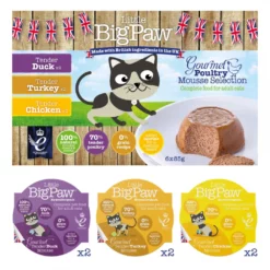 Υγρή Τροφή, Κονσέρβα Γάτας 6 Pack Little Big Paw Poultry 6x85gr (Συσκευασία 6 τεμαχίων) -Προμήθειες Για Κατοικίδια Κατάστημα πωλήσεων LBP C85X6P MP Poultry3 scaled 1000x1000 1