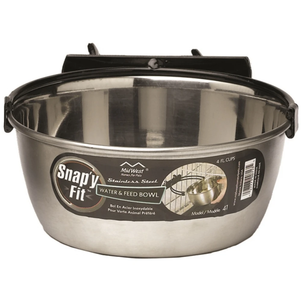 Midwest Δοχείο με Inox Βάση Kατάλληλο για Μεταλλικά Kλουβιά (Crate) 950ml 2 Midwest Δοχείο με Inox Βάση Kατάλληλο για Μεταλλικά Kλουβιά (Crate) 950ml - Image 2