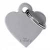 Ταυτότητα Σκύλου My Family Basic Grey Heart Small Tag 3x2cm