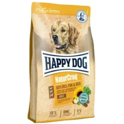 Happy Dog Naturcroq Adult Chicken 11kg + 1kg Δώρο