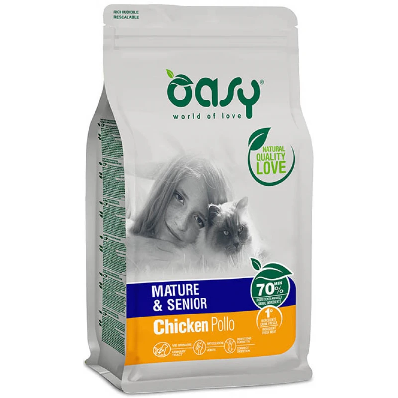 Oasy Cat Mature & Senior Chicken 1,5kg 1 Oasy Cat Mature & Senior Chicken 1,5kg