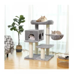 OEM Γατόδεντρο - Ονυχοδρόμιο Climbing Tree 110cm Grey -Προμήθειες Για Κατοικίδια Κατάστημα πωλήσεων PCT01W 5201 1000x1000 1