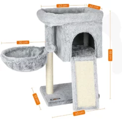 OEM Γατόδεντρο - Ονυχοδρόμιο Small Cat Tower 66cm Light Grey 10 OEM Γατόδεντρο - Ονυχοδρόμιο Small Cat Tower 66cm Light Grey -Προμήθειες Για Κατοικίδια Κατάστημα πωλήσεων PCT120W02 3 1000x1000w
