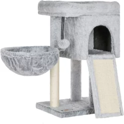 OEM Γατόδεντρο - Ονυχοδρόμιο Small Cat Tower 66cm Light Grey