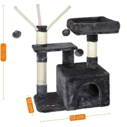OEM Γατόδεντρο - Ονυχοδρόμιο Kitten Tower Pompoms 72cm -Προμήθειες Για Κατοικίδια Κατάστημα πωλήσεων PCT121 3201 1000x1000w