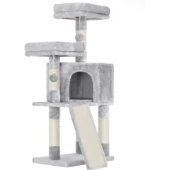 OEM Γατόδεντρο - Ονυχοδρόμιο BigJoy Light Grey 50x35x115cm