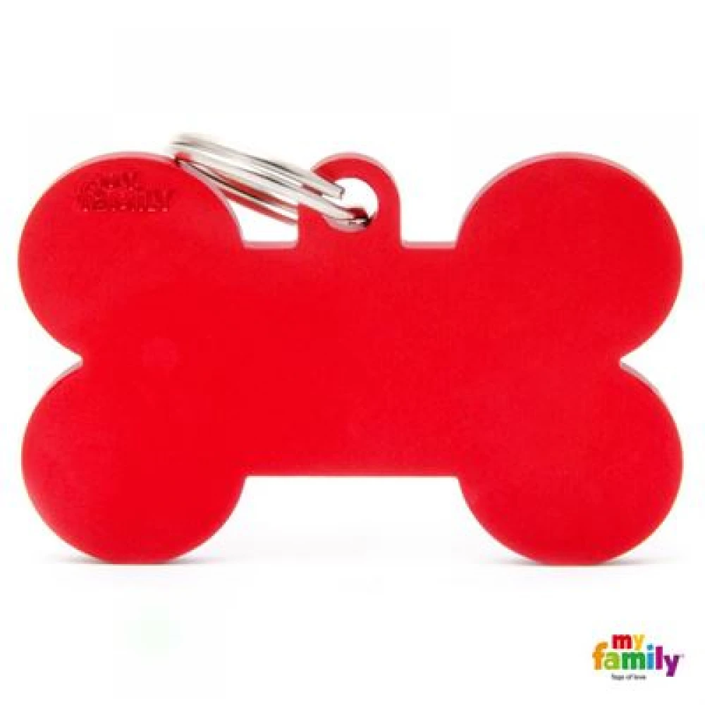 Ταυτότητα Σκύλου My Family Basic Red Bone Tag Xlarge 4,8x3,15cm 2 Ταυτότητα Σκύλου My Family Basic Red Bone Tag Xlarge 4,8x3,15cm - Image 2