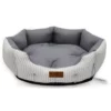Κρεβατάκι Σκύλου και Γάτας V.I.Pets Royal Cotton Stripes Νο2 Gray 60x60cm