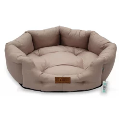 Κρεβατάκι Σκύλου και Γάτας V.I.Pets Royal Cotton Aloe Vera 3D Νο4 Beige 80x80cm