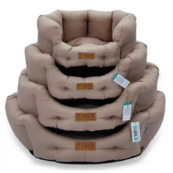 Κρεβατάκι Σκύλου και Γάτας V.I.Pets Royal Cotton Aloe Vera 3D Νο1 Beige 50x50cm -Προμήθειες Για Κατοικίδια Κατάστημα πωλήσεων Royal No.57 Group 1000x1000w