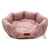 Κρεβατάκι Σκύλου και Γάτας V.I.Pets Royal Cotton Dots Νο4 Pink 80x80cm