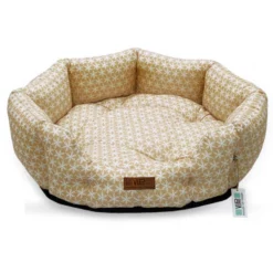Κρεβατάκι Σκύλου και Γάτας V.I.Pets Royal Cotton Stars Νο3 Yellow 70x70cm