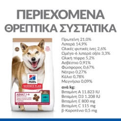 Hills Hill's Science Plan No Grain Adult Medium Για Σκύλους Με Τόνο 12kg 13 Hills Hill's Science Plan No Grain Adult Medium Για Σκύλους Με Τόνο 12kg -Προμήθειες Για Κατοικίδια Κατάστημα πωλήσεων SP NO GRAIN Dog Adult Medium Tuna Nutrition Content 1000x1000 1