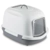Stefanplast Τουαλέτα Γάτας Super Queen 71x55x46,5h Cm με Φίλτρο Ενεργού Άνθρακα Γκρι