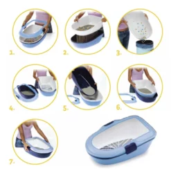 Stefanplast Τουαλέτα Γάτας Furba (59x39x22cm) Μπεζ -Προμήθειες Για Κατοικίδια Κατάστημα πωλήσεων Stefanplast Furba Cat Litter Tray 2201 1000x1000w 1