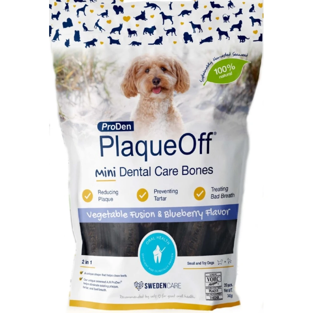 Κόκκαλα Proden Plaqueoff Κατά Της Κακοσμίας Και Της Πέτρας 340gr Για Μικρόσωμους Σκύλους Με Blueberry 2 Κόκκαλα Proden Plaqueoff Κατά Της Κακοσμίας Και Της Πέτρας 340gr Για Μικρόσωμους Σκύλους Με Blueberry - Image 2