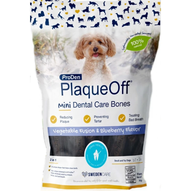 Κόκκαλα Proden Plaqueoff Κατά Της Κακοσμίας Και Της Πέτρας 340gr Για Μικρόσωμους Σκύλους Με Blueberry 1 Κόκκαλα Proden Plaqueoff Κατά Της Κακοσμίας Και Της Πέτρας 340gr Για Μικρόσωμους Σκύλους Με Blueberry