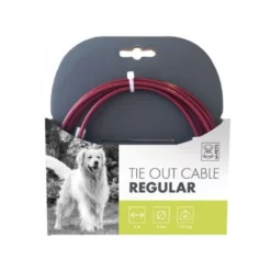Συρματόσχοινο Δεσίματος M-PETS 4,5m -Προμήθειες Για Κατοικίδια Κατάστημα πωλήσεων Tie Out Cable Regular red 1000x1000w