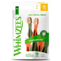 Λιχουδιές Whimzees Toothbrush Star Medium 7τμχ Week Pack