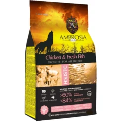 Ambrosia Grain-Free Dog Growth Chicken & Fresh Fish 2kg
