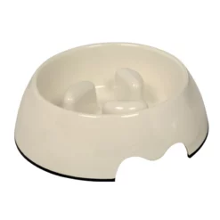 Αντιλαιμαργικό Μπολ για Σκύλους Nobby Anti-gulping Bowl L 22x7,5cm 750ml Μπεζ