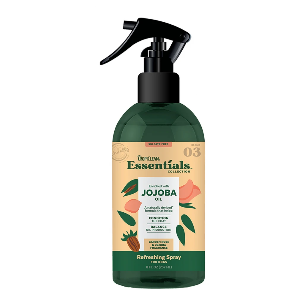 Άρωμα Σκύλου Tropiclean Essentials Jojoba Oil And Garden Rose 236ml 2 Άρωμα Σκύλου Tropiclean Essentials Jojoba Oil And Garden Rose 236ml - Image 2