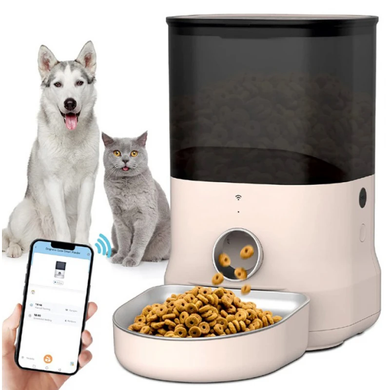 Αυτόματη Ταϊστρα για Σκύλους και Γάτες Dogness Cube App Feeder Pink 4L 1 Αυτόματη Ταϊστρα για Σκύλους και Γάτες Dogness Cube App Feeder Pink 4L