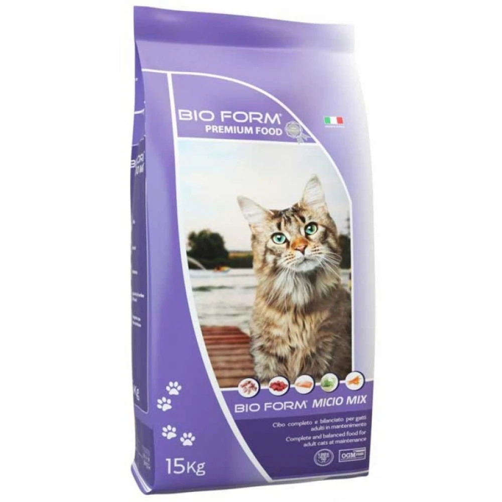 Bio Form Micio Cat Mix 15kg Ξηρή τροφή Γάτας 2 Bio Form Micio Cat Mix 15kg Ξηρή τροφή Γάτας - Image 2