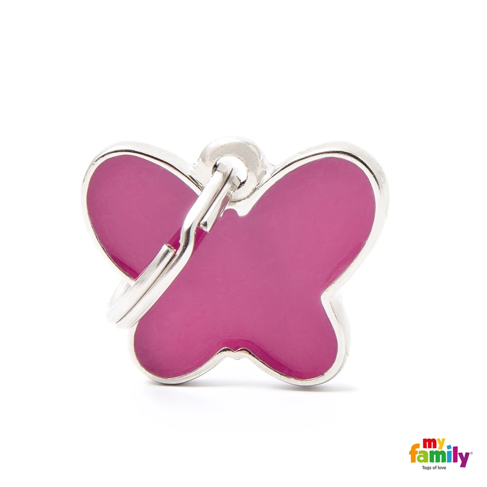 Ταυτότητα Σκύλου My Family Charms Pink Butterfly 2 Ταυτότητα Σκύλου My Family Charms Pink Butterfly - Image 2