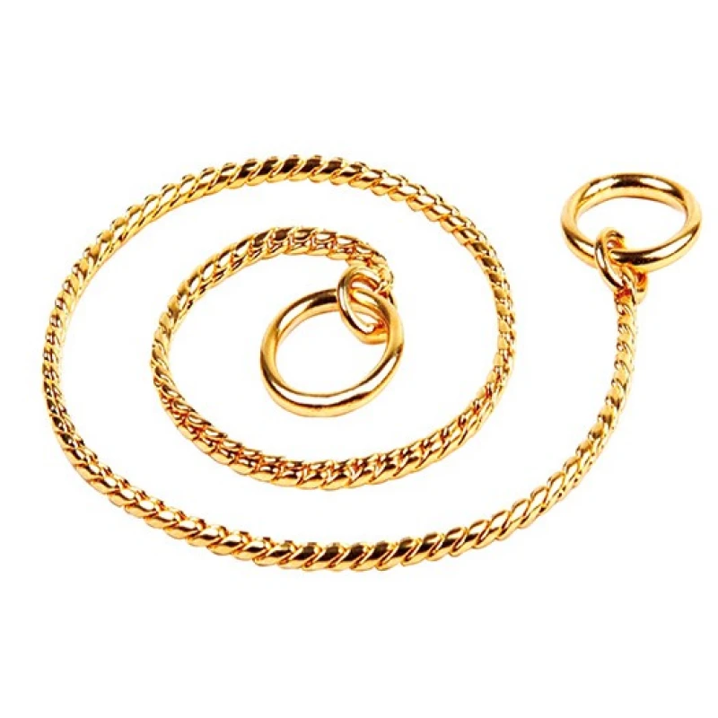 Ανοξείδωτος Λεπτός Πνίχτης Σκύλου Round Snake Gold της Pet Interest 3XL 0.55x60cm 1 Ανοξείδωτος Λεπτός Πνίχτης Σκύλου Round Snake Gold της Pet Interest 3XL 0.55x60cm