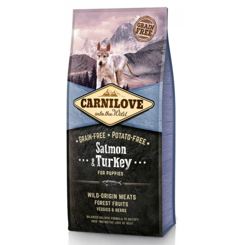 Carnilove Puppy Salmon & Turkey 4kg 1 Carnilove Puppy Salmon & Turkey 4kg