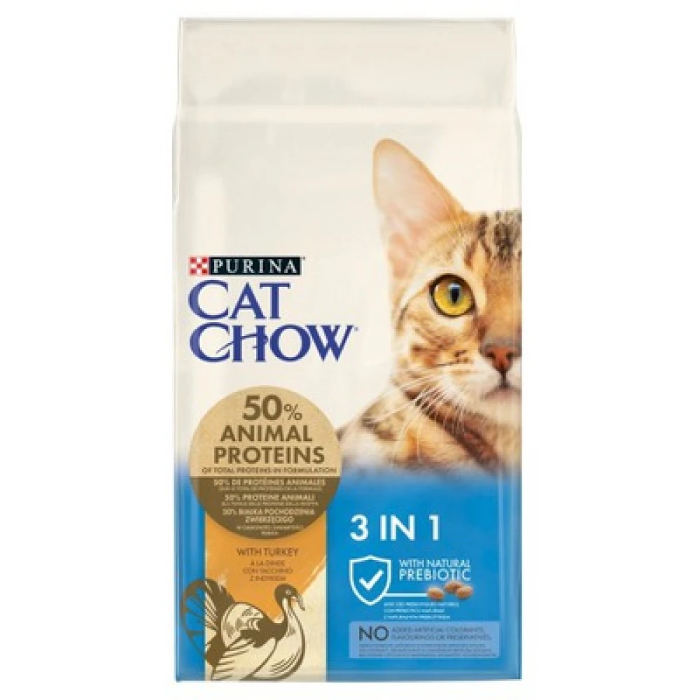 Purina Cat Chow 3 In 1 Γαλοπούλα 15kg 2 Purina Cat Chow 3 In 1 Γαλοπούλα 15kg - Image 2
