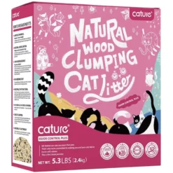 Άμμος - Πέλλετ Γάτας Cature Wood Odor Control Plus 6lt (2,4kg)