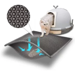 Χαλάκι Συλλογής Άμμου Γάτας Pet Interest Cat Litter Mat με Velcro 55x75cm -Προμήθειες Για Κατοικίδια Κατάστημα πωλήσεων chalaki syllogis ammoy gatas pet interest cat litter mat me velcro 45x60cm petshop88 2 1000x1000 2