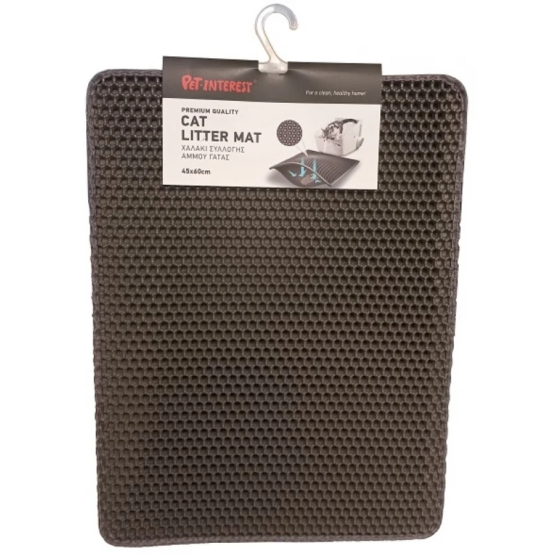 Χαλάκι Συλλογής Άμμου Γάτας Pet Interest Cat Litter Mat με Velcro 45x60cm 1 Χαλάκι Συλλογής Άμμου Γάτας Pet Interest Cat Litter Mat με Velcro 45x60cm