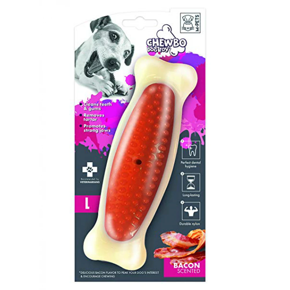 Chewbo Bone Dental Bacon L 20cm 2 Chewbo Bone Dental Bacon L 20cm - Image 2