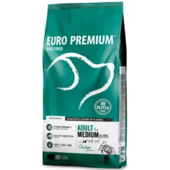Europremium Medium Adult Chicken & Rice 12kg + 3kg Δώρο