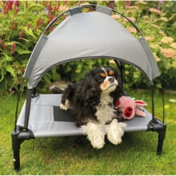 Εξωτερική Ξαπλώστρα, Τέντα για Σκύλους Nobby Outdoor Bed & Tent "Chill Cool" M 76x61x76cm -Προμήθειες Για Κατοικίδια Κατάστημα πωλήσεων exoteriki xaplostra tenta gia skuloys nobby outdoor bed and tent chill cool m 2000g petshop88 3 1000x1000w